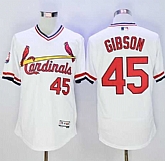 St.Louis Cardinals #45 Bob Gibson White 2016 Flexbase Collection Cooperstown Stitched Baseball Jersey,baseball caps,new era cap wholesale,wholesale hats